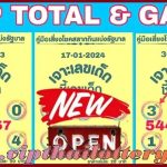 Bangkok Thai Lottery Down Set Touch Total Game 17-01-2567