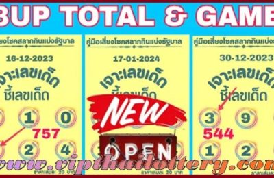 Bangkok Thai Lottery Down Set Touch Total Game 17-01-2567