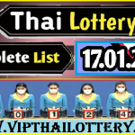 Thai Lottery Online Complete List Full Result Chart 17.01.2024