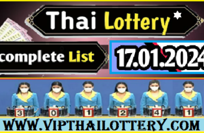 Thai Lottery Online Complete List Full Result Chart 17.01.2024