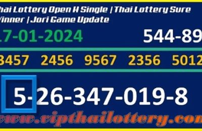 Thai Lottery Open Jora Game Vip Sure Winner Update 17/01/2567