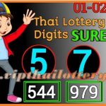 Thai Lottery Single Digit Sure Pass Total Win 01-02-2024