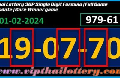 Thai Lottery Single Digit Sure Winner Game Update 01-02-2024
