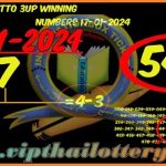 Thai Lottery Vip Single Set 100% Winning Number 17.01.2024