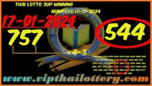 Thai Lottery Vip Single Set 100% Winning Number 17.01.2024