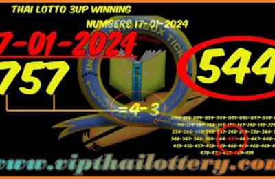 Thai Lottery Vip Single Set 100% Winning Number 17.01.2024