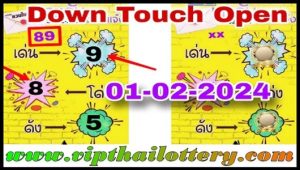 Thai Lotto Tips 100% Down Touch Number 01 February 2567