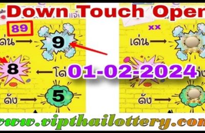 Thai Lotto Tips 100% Down Touch Number 01 February 2567