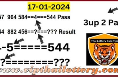 Thailand Lottery Online Down Touch 2 Set Pair Formula 17.01.2024