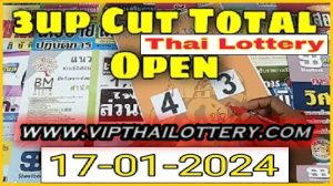 Thailand Lottery Open Single Digit Cut Total Challenge 17-01-2024