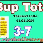 Thailand Lotto Saudi Arabia Pairs 3up Total Tips 01 February 24