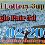 3D Thai Lottery Single Pair Route Chart Tips 16/02/2024