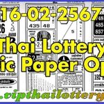 Thai Lottery 4pic First Paper Bangkok Full Winner 16-02-2567