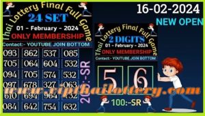 Thai Lottery Open Single Pangura Down Final Tips 16.02.2567