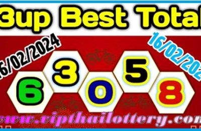 Thai Lottery Total Open 99% Touch Formula 16th February 2024