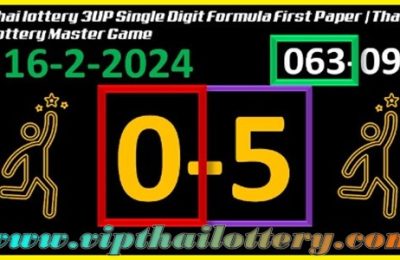 Thai lottery 3UP Single Digit Formula First Paper 16-02-2024
