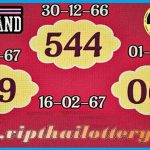 Thailand Government Lottery 2 Down Sure Digit Tips 16-02-2024