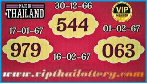 Thailand Government Lottery 2 Down Sure Digit Tips 16-02-2024