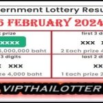 Thailand Lottery Results Today Live 16 February 2024