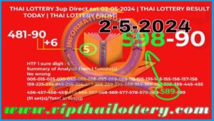 Thai Lottery Direct Set VIP Lucky Number HTF Digits 02.5.24