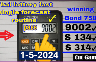 Thai Lottery First Single Forecast Routine Winning Bond 2-05-2024