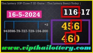 Thai Lotto 3UP Close Touch Game VIP Tips 16.05.24