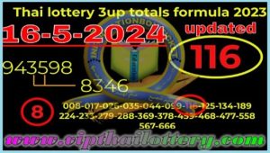 Thailand Lottery 3up Totals Square Root Formula Update 16.5.2024