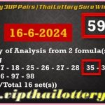 Thai Lottery 3up Vip Pairs Sure Winners Tips 16 June 2024