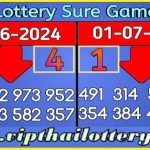 Thai Lottery Sure Number 100% Win Last Formula 01-7-2024