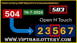 Thai Lottery 3UP Open First Game Update 16-07-2024