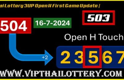 Thai Lottery 3UP Open First Game Update 16-07-2024