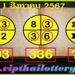 Thai Lottery Live Tips New 3D Game Open Pair Formula 01-8-2024