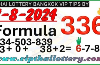 Thailan Lotto 3up 100% Sure Digit Winning Number 01.8.2024