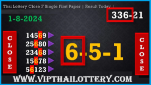 Thailand Lottery First Single Paper Roteen Formula 01/8/2024