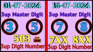 Thailand Lottery Master Digit Number Total Win Tass 16/7/2024