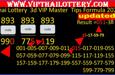 Thai Lottery 3d Vip Master Tips Formula 1st September 2024