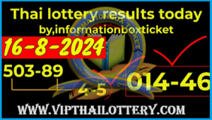 Thai Lottery King Close Digit Sure Win Final Result Tip 16-8-2024