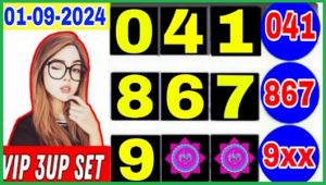 Thai Lottery Vip 3up Single Set Open Formula 01.9.2024