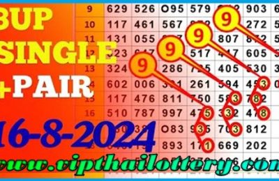 Thai Lotto Live Pair Open Formula 99% Sure Total Digit 16.8.2024