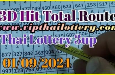 Thailand Lottery 3D Hit Set Chart Route Calculation 01-9-2024