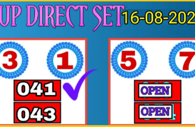 Thailand Lottery 3up Hit Single Digit Open Result 16-08-2024