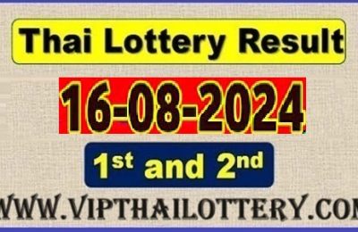 Thailand Lottery Results Today Live 16 August 2024