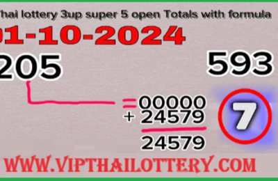 Thai Lottery Super 5 Star Open Totals Win Formula 01-10-2024