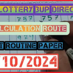 Thailand Lottery 3D Chart Route Calculation 01 October 2024