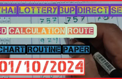 Thailand Lottery 3D Chart Route Calculation 01 October 2024