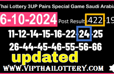 Thai Lottery Final Pairs Special Game Saudi Arabia 16-10-2024