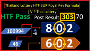 Thai Lottery HTF Pass Royal Key Formula Paper 1 November 2024