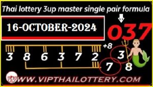 Thai Lottery King Master Single Pair formula 16-10-2024