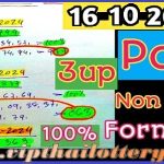 Thai Lotto 3up 100% Non Miss Pair Formula 16 October 2024