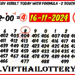 Thailand Lottery Touch Formula Today Result Updated 16-11-2024